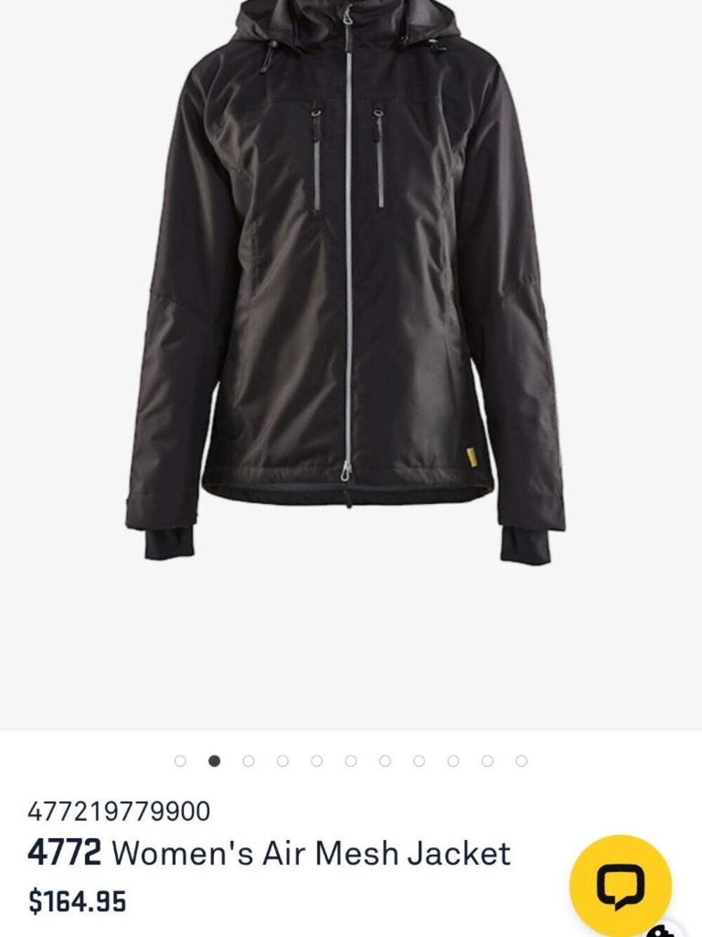 Women's Black Air Mesh-lined Jacket